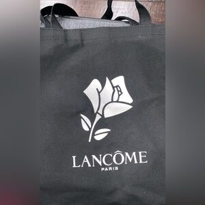 Lancôme white flower Black Tote beauty Bag